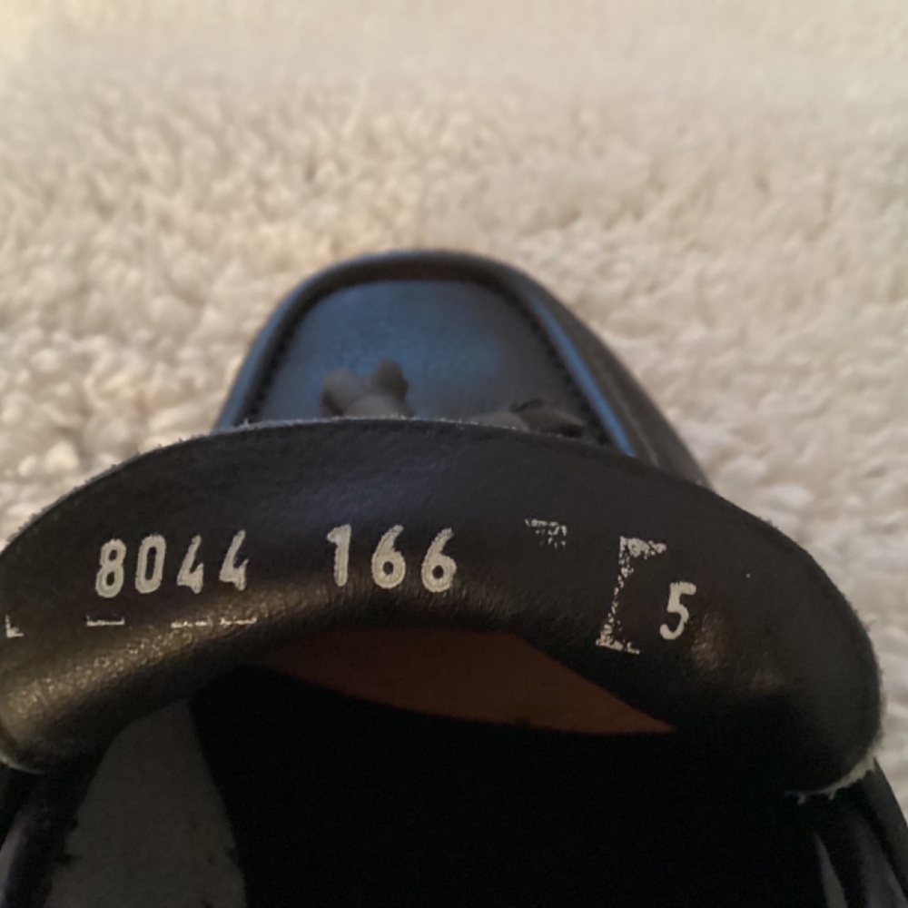 Avi Rossini, NWT, men’s navy blue loafers with tassels, size 5 - Picture 10 of 10